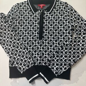 GUESS Monochrome Patterned Women's Sweater